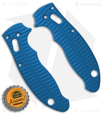 Allen Putman Spyderco Manix 2 Custom Sculpted G-10 Replacement Scales (Blue) 3 Allen Putman Spyderco Manix 2 Custom Sculpted G-10 Replacement Scales (Blue) - Image 3