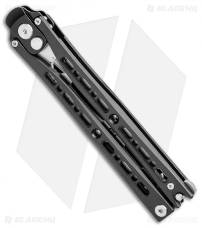 Artisan Cutlery Kinetic-Tool Automatic Butterfly Tool Black Titanium (4" SW) 2 Artisan Cutlery Kinetic-Tool Automatic Butterfly Tool Black Titanium (4" SW) - Image 2