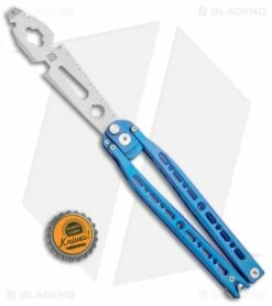 Artisan Cutlery Kinetic-Tool Automatic Butterfly Tool Blue Titanium (4" SW) -Kershaw Sales Shop Artisan Cutlery Kinetic Tool Auto Butterfly Blue Ti SW BHQ 112058 jr bottlecap