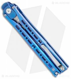 Artisan Cutlery Kinetic-Tool Automatic Butterfly Tool Blue Titanium (4" SW) -Kershaw Sales Shop Artisan Cutlery Kinetic Tool Auto Butterfly Blue Ti SW BHQ 112058 jr side