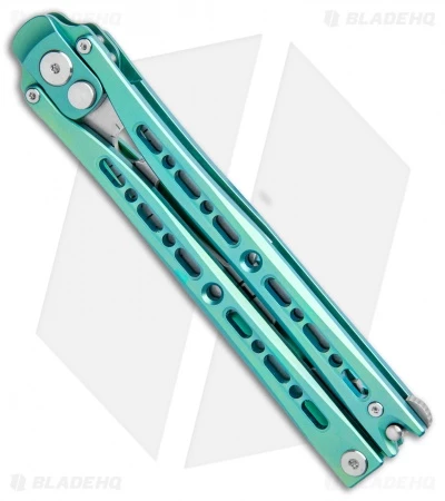 Artisan Cutlery Kinetic-Tool Automatic Butterfly Tool Green Titanium (4" SW) 2 Artisan Cutlery Kinetic-Tool Automatic Butterfly Tool Green Titanium (4" SW) - Image 2