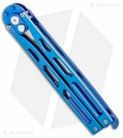 Artisan Cutlery Kinetic-Tool Automatic Butterfly Tool Blue Ti (2.8" SW) -Kershaw Sales Shop Artisan Cutlery Kinetic Tool Auto Butterfly Opener Tool Blue Ti 1823GO BU BHQ 95864 jr side