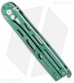 Artisan Cutlery Kinetic-Tool Automatic Butterfly Tool Green Ti (2.8" SW) 7 Artisan Cutlery Kinetic-Tool Automatic Butterfly Tool Green Ti (2.8" SW) -Kershaw Sales Shop Artisan Cutlery Kinetic Tool Auto Butterfly Opener Tool Green Ti 1823GO GN BHQ 95863 jr side