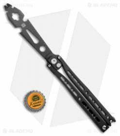 Artisan Cutlery Kinetic-Tool Automatic Butterfly Tool Black Aluminum (4" Black) -Kershaw Sales Shop Artisan Cutlery Kinetic Tool Auto Butterfly Tool Black Aluminum Black 1831P BK BHQ 107383 jr bottlecap