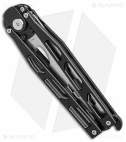 Artisan Cutlery Kinetic-Tool Automatic Butterfly Tool Black Ti (3.3" Stonewash) -Kershaw Sales Shop Artisan Cutlery Kinetic Tool Auto Butterfly Tool Black Ti SW BHQ 144899 jr side