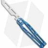 Artisan Cutlery Kinetic-Tool Automatic Butterfly Tool Blue Ti (4" Satin)