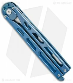 Artisan Cutlery Kinetic-Tool Automatic Butterfly Tool Blue Ti (4" Satin) -Kershaw Sales Shop Artisan Cutlery Kinetic Tool Auto Butterfly Tool Gray Blue Ti Satin 1823G BU BHQ 94496 jr side
