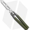 Artisan Cutlery Kinetic-Tool Automatic Butterfly Tool OD Green G-10 (4" Satin)