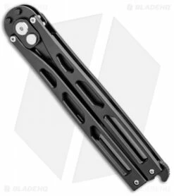 Artisan Cutlery Kinetic-Tool Automatic Butterfly Tool Black SS (2.8" Black) -Kershaw Sales Shop Artisan Cutlery Kinetic Tool Auto Butterfly Tool Opener Curved Black Stainless 1823PO BK BHQ 95867 jr side