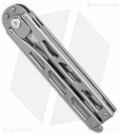 Artisan Cutlery Kinetic-Tool Automatic Butterfly Tool Titanium (3.3" Stonewash) -Kershaw Sales Shop Artisan Cutlery Kinetic Tool Auto Butterfly Tool Ti SW BHQ 144900 jr side