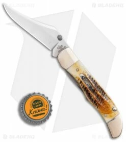 Case Kickstart Mid-Folding Hunter Assisted Knife Bone Stag (6.51265AC SS) -Kershaw Sales Shop Assisted Opener Case Stag bone mid hunter Clip BHQ 86871 er bottlecap