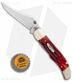 Case Kickstart Mid-Folding Hunter Assisted Knife Dark Red Jig Bone (61265AC CV) -Kershaw Sales Shop Assisted Opener Dark Red Bone Jig Mid Hunter Clip BHQ 86870 er bottlecap