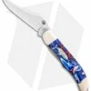Case Kickstart Mid-Folding Hunter Assist Knife Patriotic Kirinite (101265AC SS)
