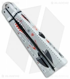 BB Barfly Bottle Opener Butterfly Trainer (Shark Teeth) -Kershaw Sales Shop BB Barfly Bottle Opener Butterfly Trainer Shark Teeth BHQ 75547 jr side