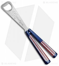 BB Barfly Bottle Opener Butterfly Trainer (Wild American Flag)