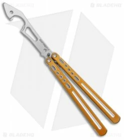 BBbarfly BBFireFly Knife Style Bottle Opener Balisong Gold (4.25" Satin)