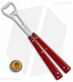 BB Barfly Pro Model Bottle Opener Butterfly Trainer (Red) -Kershaw Sales Shop BB Barfly Pro Model Bottle Opener Butterfly Trainer Red BHQ 87773 er bottlecap