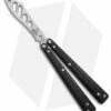 BB Barfly Pro V3 Laser Etched Edition Butterfly Knife Black