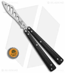 BB Barfly Pro V3 Laser Etched Edition Butterfly Knife Black 7 BB Barfly Pro V3 Laser Etched Edition Butterfly Knife Black -Kershaw Sales Shop BB Barfly Pro V3 Laser Etched Edition Butterfly Knife Black Black BHQ 141780 td size