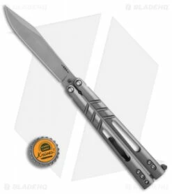BRS ALT Alpha Beast Infinity Balisong Butterfly Knife Titanium (4.5" Stonewash) -Kershaw Sales Shop BRS ALT Alpha Beast Infinity Bali Ti SW BHQ 83123 er bottlecap