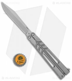 BRS Channel Alpha Beast Alternate Blade Butterfly Knife Titanium (4.5" SW) CHAB -Kershaw Sales Shop BRS Channel Alpha Beast Alternate Blade Ti SW CHAB ALT BHQ 114621 jr bottlecap