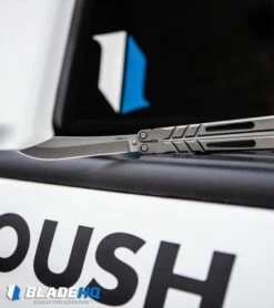 BRS Channel Alpha Beast Balisong Butterfly Knife Titanium (4.5" Stonewash) CHAB 10 BRS Channel Alpha Beast Balisong Butterfly Knife Titanium (4.5" Stonewash) CHAB -Kershaw Sales Shop BRS Channel Alpha Beast Balisong Butterfly Knife Titanium Stonewash CHAB BHQ 87554 kp raptor web