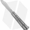 BRS Channel Alpha Beast Balisong Butterfly Knife Titanium (4.5" Stonewash) CHAB