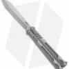 BRS Hybrid Replicant Alt Balisong Butterfly Knife Stonewashed Titanium (4.6" SW)