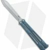 BRS Hybrid Replicant Alt Balisong Butterfly Knife Blue Titanium (4.6" SW)