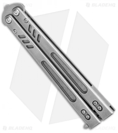 BRS Hybrid Replicant Standard Balisong Butterfly Knife Titanium (4.6" SW) 2 BRS Hybrid Replicant Standard Balisong Butterfly Knife Titanium (4.6" SW) - Image 2