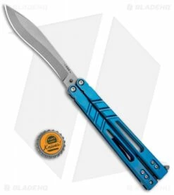 BRS Premium Alpha Beast Kukri Balisong Butterfly Knife Blue Ti (4.5" SW) -Kershaw Sales Shop BRS Premium Alpha Beast Kukri Balisong Blue Ti Clip SW BHQ 96789 jr bottlecap