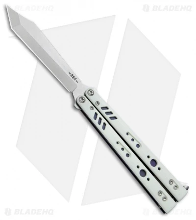 BRS Premium Replicant Balisong Butterfly Knife White G-10/Purple Ti (4.5" SW) 1 BRS Premium Replicant Balisong Butterfly Knife White G-10/Purple Ti (4.5" SW)