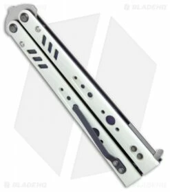 BRS Premium Replicant Balisong Butterfly Knife White G-10/Purple Ti (4.5" SW) 8 BRS Premium Replicant Balisong Butterfly Knife White G-10/Purple Ti (4.5" SW) -Kershaw Sales Shop BRS Premium Replicant Balisong Butterfly White Purple Ti SW BHQ 26711 jr side