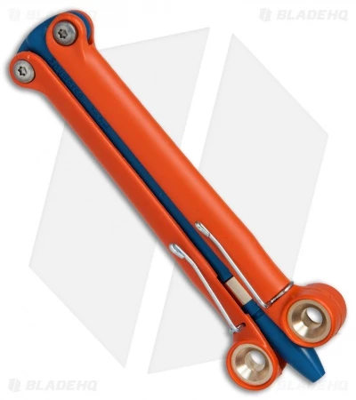 BaliYo By Spyderco Butterfly Pen Fisher Space Pen (Orange/Blue) USA Made 2 BaliYo By Spyderco Butterfly Pen Fisher Space Pen (Orange/Blue) USA Made - Image 2
