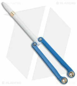 BaliYo By Spyderco Butterfly Pen Fisher Space Pen (Blue/White) USA Made