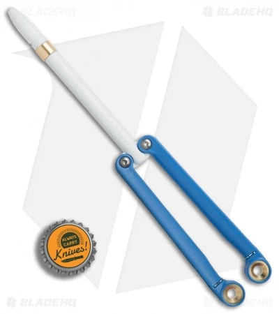 BaliYo By Spyderco Butterfly Pen Fisher Space Pen (Blue/White) USA Made 4 BaliYo By Spyderco Butterfly Pen Fisher Space Pen (Blue/White) USA Made - Image 4
