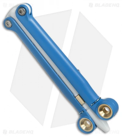 BaliYo By Spyderco Butterfly Pen Fisher Space Pen (Blue/White) USA Made 2 BaliYo By Spyderco Butterfly Pen Fisher Space Pen (Blue/White) USA Made - Image 2