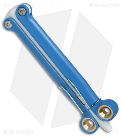 BaliYo By Spyderco Butterfly Pen Fisher Space Pen (Blue/White) USA Made 3 BaliYo By Spyderco Butterfly Pen Fisher Space Pen (Blue/White) USA Made - Image 3