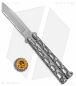 Bear Butterfly Knife Tanto Large W/ Silver Vein (4" Bead Blast) 114A -Kershaw Sales Shop Bear Butterfly Tanto Large Silver Vein BB BHQ 0663 jr bottlecap