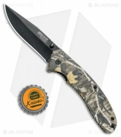 Bear Edge Sideliner 4.5" Spring Assisted Knife Camo Zytel (3.25" Black) 61119 -Kershaw Sales Shop Bear Edge Sideliner SA Camo Zytel Black 61119 BHQ 93599 jr bottlecap