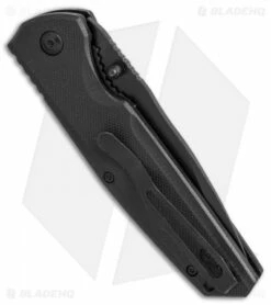 Bear Edge 4.5" Spring Assisted Knife Textured Black G-10 (3.25" Black) 61100 -Kershaw Sales Shop Bear Edge black G10 black 61100 BHQ 68033 er side