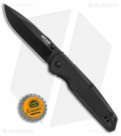 Bear Edge 4.5" Spring Assisted Knife Textured Black G-10 (3.25" Black) 61100 -Kershaw Sales Shop Bear Edge black G10 black 61100 BHQ 68033 er size