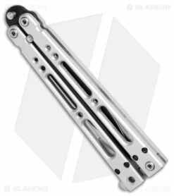 Bear OPS Bear Song IV Butterfly Knife Aluminum W/Trainer (4.38" Black) B-400B+TR -Kershaw Sales Shop Bear OPS Bear Song IV Butterfly Aluminum with Trainer Black B 400 B TR BHQ 74868 jr side