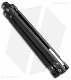 Bear OPS Bear-Song II Butterfly Black G-10 Knife (4.5" Black + Trainer) 35999 -Kershaw Sales Shop Bear OPS Bear song II Butterfly Black G 10 B 200 SET 35 BHQ 50068 jr side