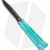 Bear OPS Bear Song IV Butterfly Knife Teal Al (4.38" Black) B-400-AlCP-B