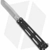 Bear OPS Bear-Song IV Tanto Butterfly Knife Black (3.75" Bead Blast)
