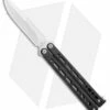 Bear Ops Bear Song VIII Butterfly Knife Bayonet Black Steel (4.5" Satin)