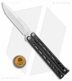Bear Ops Bear Song VIII Butterfly Knife Bayonet Black Steel (4.5" Satin) -Kershaw Sales Shop Bear Ops Bear Song VIII Butterfly Bayo Black Satin B 820 SSBK S BHQ 107304 jr bottlecap