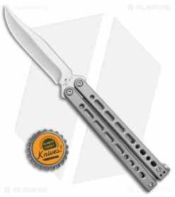 Bear Ops Bear Song VIII Small Clip Point Butterfly Knife Gray (3.75" Satin) 7 Bear Ops Bear Song VIII Small Clip Point Butterfly Knife Gray (3.75" Satin) -Kershaw Sales Shop Bear Ops Bear Song VIII Small Butterfly Gray Satin CP BHQ 145121 jr bottlecap
