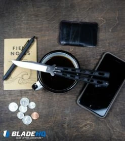 Bear & Son 114D Large Butterfly Knife Silver Vein (4.25" Damascus) 7 Bear & Son 114D Large Butterfly Knife Silver Vein (4.25" Damascus) -Kershaw Sales Shop Bear Son 114B Large Butterfly Knife Black Satin BHQ 0364 kp lifestyle web 5